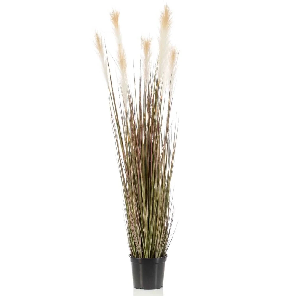 Emerald Herbe De Pampa Artificielle 120 Cm En Pot En Plastique 2 Emerald Herbe De Pampa Artificielle 120 Cm En Pot En Plastique – Image 2