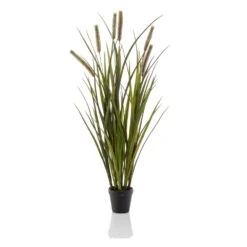 Emerald Herbe De Quenouilles Artificielle 85 Cm En Pot
