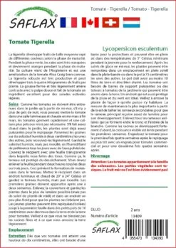 Kit De Culture - Tomate Tigerella - 10 Graines - Lycopersicon Esculentum 6 Kit De Culture - Tomate Tigerella - 10 Graines - Lycopersicon Esculentum -Emerald Soldes 64064139cf1d13.09091706