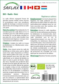 Kit De Culture - Bio - Radis - Noir - 100 Graines - Raphanus Sativus -Emerald Soldes 6406417404efe2.38237454