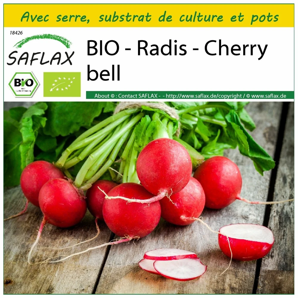 Kit De Culture - Bio - Radis - Cherry Bell - 100 Graines - Raphanus Sativus 1 Kit De Culture - Bio - Radis - Cherry Bell - 100 Graines - Raphanus Sativus