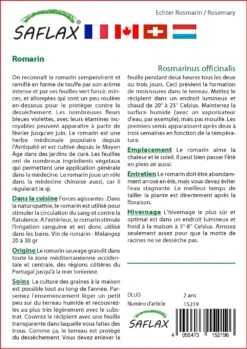 Kit De Culture - Romarin - 100 Graines - Rosmarinus Officinalis -Emerald Soldes 640641bc5a3695.92918308