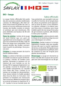 Kit De Culture - Bio - Sauge - 60 Graines - Salvia Officinalis -Emerald Soldes 640641bf633633.78306731