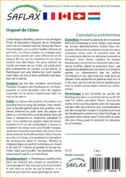 Kit De Culture - Orgueil De Chine - 10 Graines - Caesalpinia Pulcherrima -Emerald Soldes 640641f136dc53.00647808