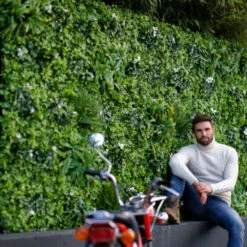 Mur Végétal Artificiel Extérieur Et Intérieur Prêt à Poser 1m X 1m Liseron -Emerald Soldes 6450ff1e91eb44.33870184