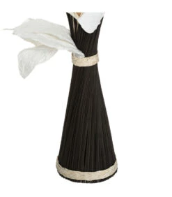 ATMOSPHERA Fagot De Fleurs Et Tiges Séchées Blanc Et Noir D. 36 X H. 100 Cm -Emerald Soldes 64821bbb56ae32.08952983