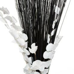 ATMOSPHERA Fagot De Fleurs Et Tiges Séchées Blanc Et Noir D. 40 X H. 150 Cm -Emerald Soldes 648229d63507f2.00401655