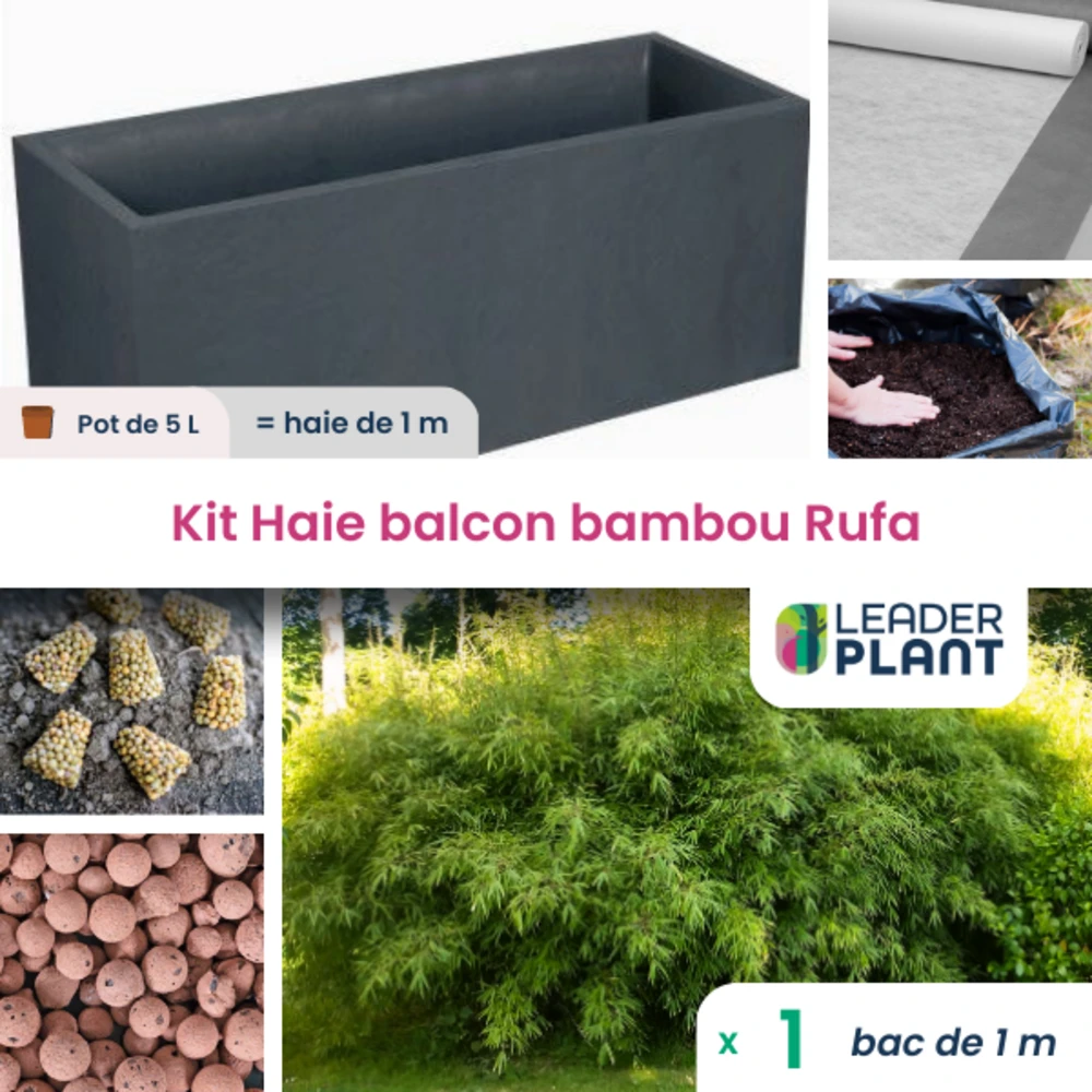 Kit Brise-vue Balcon Bambou Rufa 5 L 2 Kit Brise-vue Balcon Bambou Rufa 5 L – Image 2