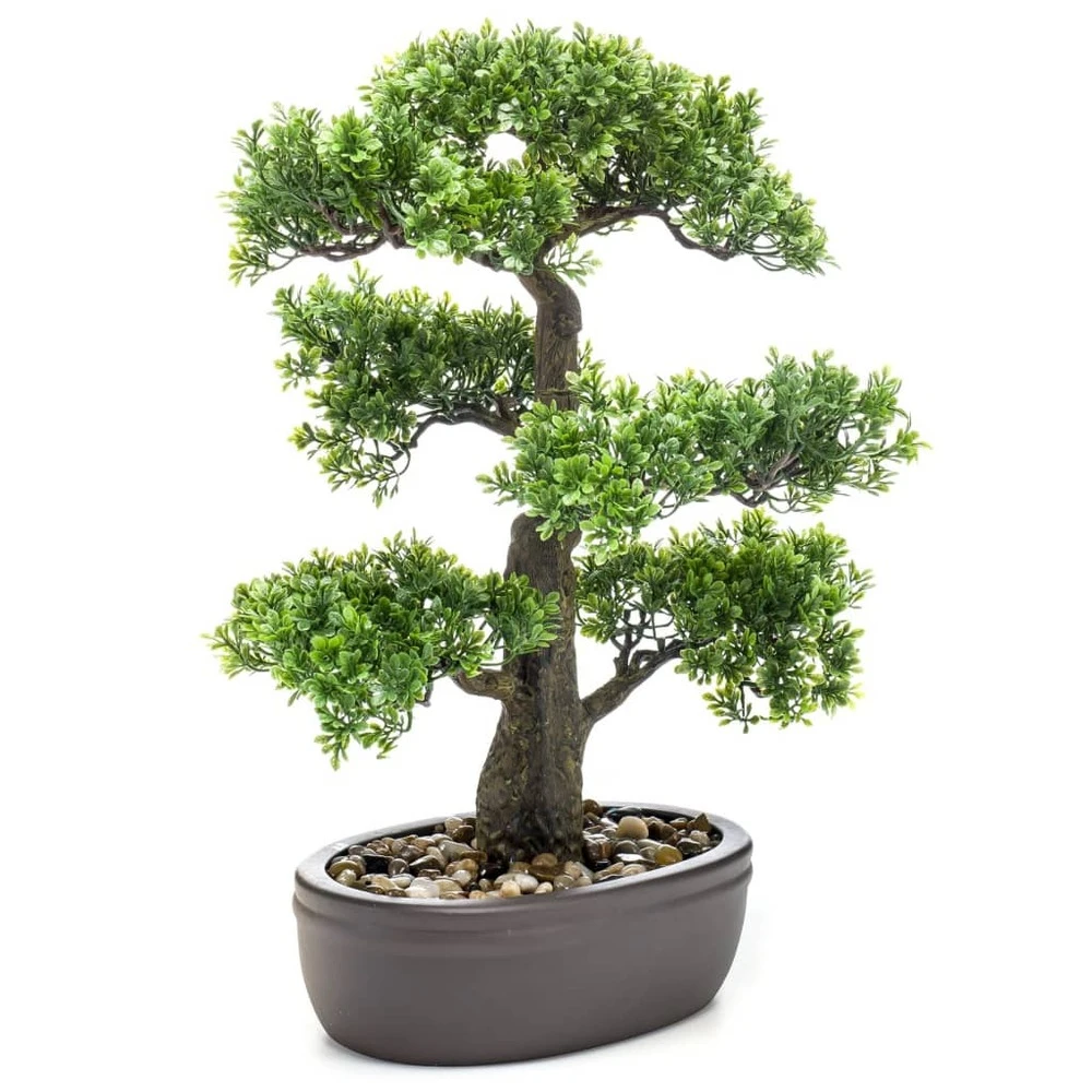 Emerald Mini Bonsaï Ficus Artificiel Sur Plaque Marronne 43 Cm 2 Emerald Mini Bonsaï Ficus Artificiel Sur Plaque Marronne 43 Cm – Image 2