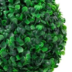 VIDAXL Plante De Buis Artificiel Avec Pot Forme De Boule Vert 90 Cm -Emerald Soldes bac25774cca29d10