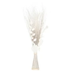 ATMOSPHERA Fagot De Fleurs Et Tiges Séchées Blanc Et Naturel D. 36 X H. 100 Cm -Emerald Soldes cf17f4433c913238