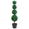 VIDAXL Plante De Buis Artificiel Avec Pot Forme De Boule Vert 90 Cm